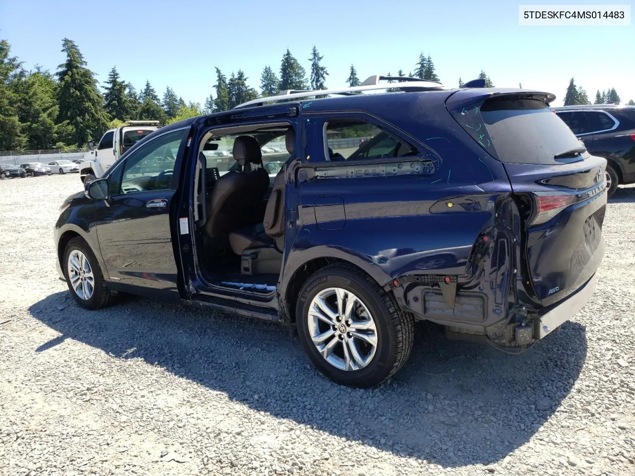 5TDESKFC4MS014483 2021 Toyota Sienna Limited