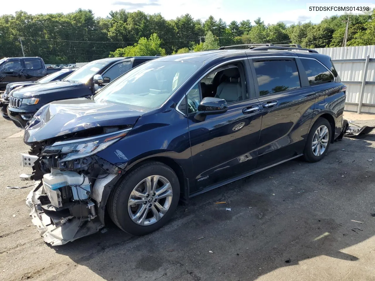 2021 Toyota Sienna Xse VIN: 5TDDSKFC8MS014398 Lot: 63399454