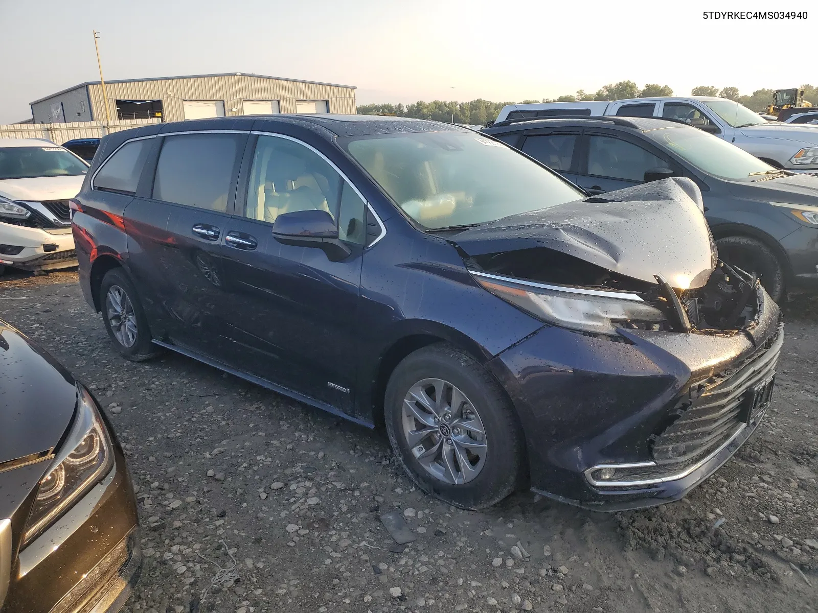 2021 Toyota Sienna Xle VIN: 5TDYRKEC4MS034940 Lot: 64382394