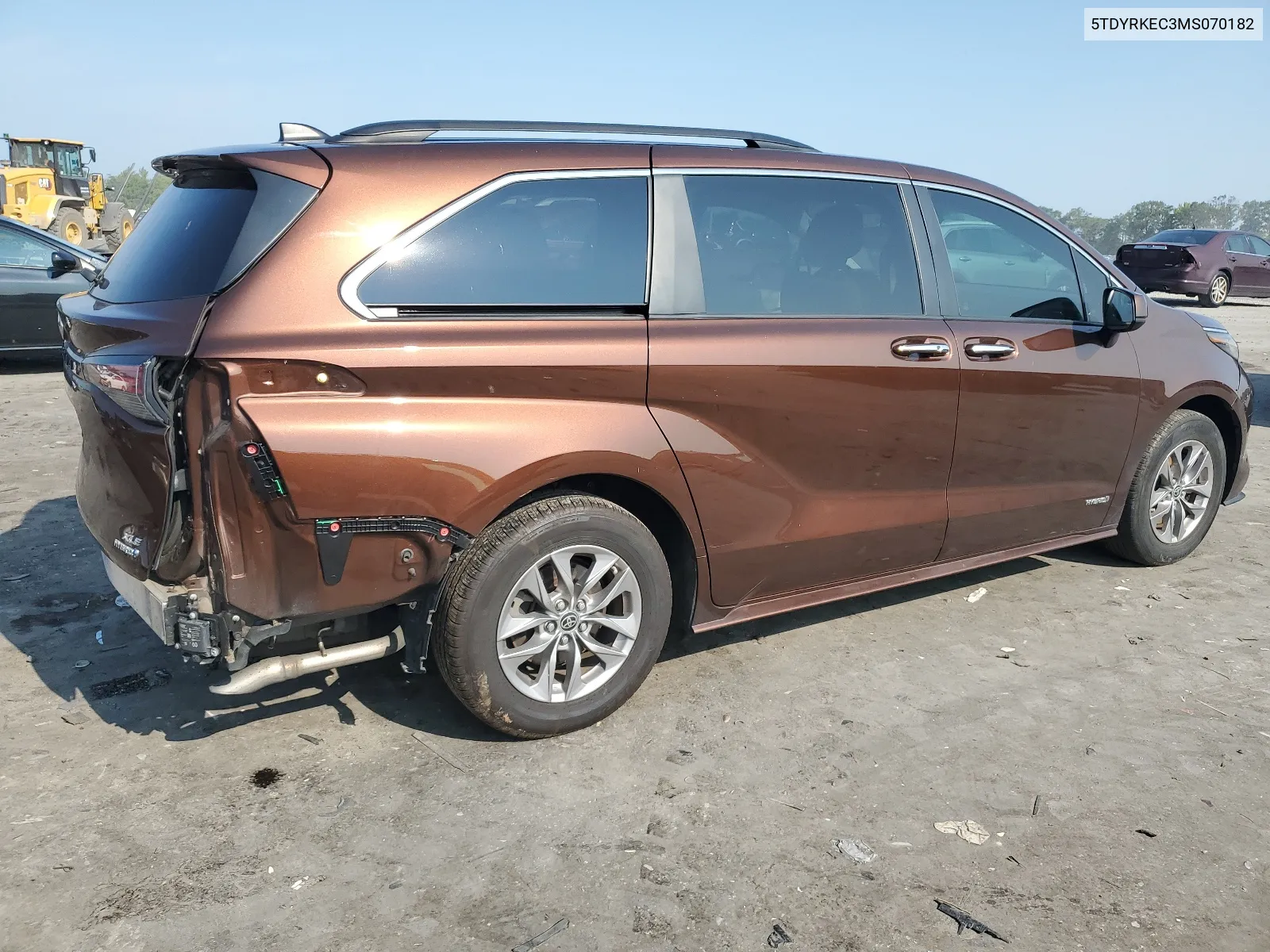 2021 Toyota Sienna Xle VIN: 5TDYRKEC3MS070182 Lot: 64574184