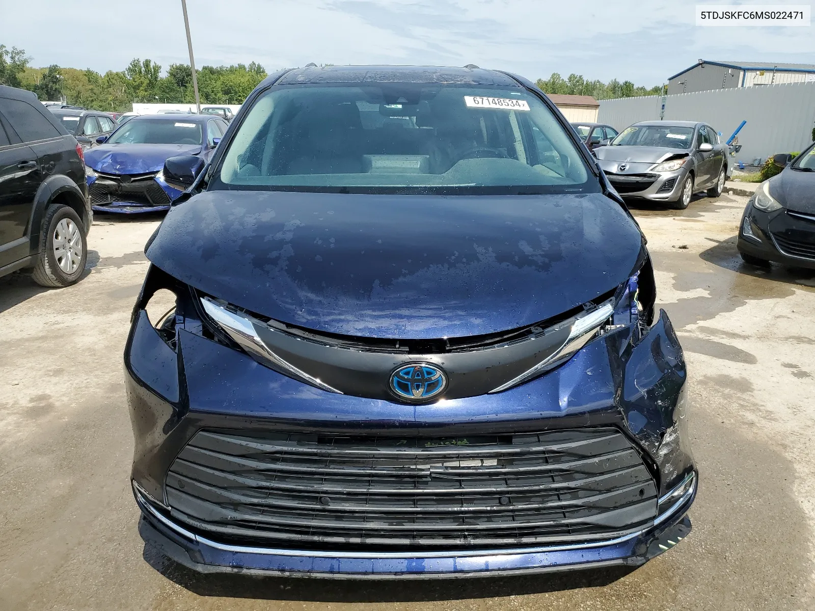 5TDJSKFC6MS022471 2021 Toyota Sienna Xle