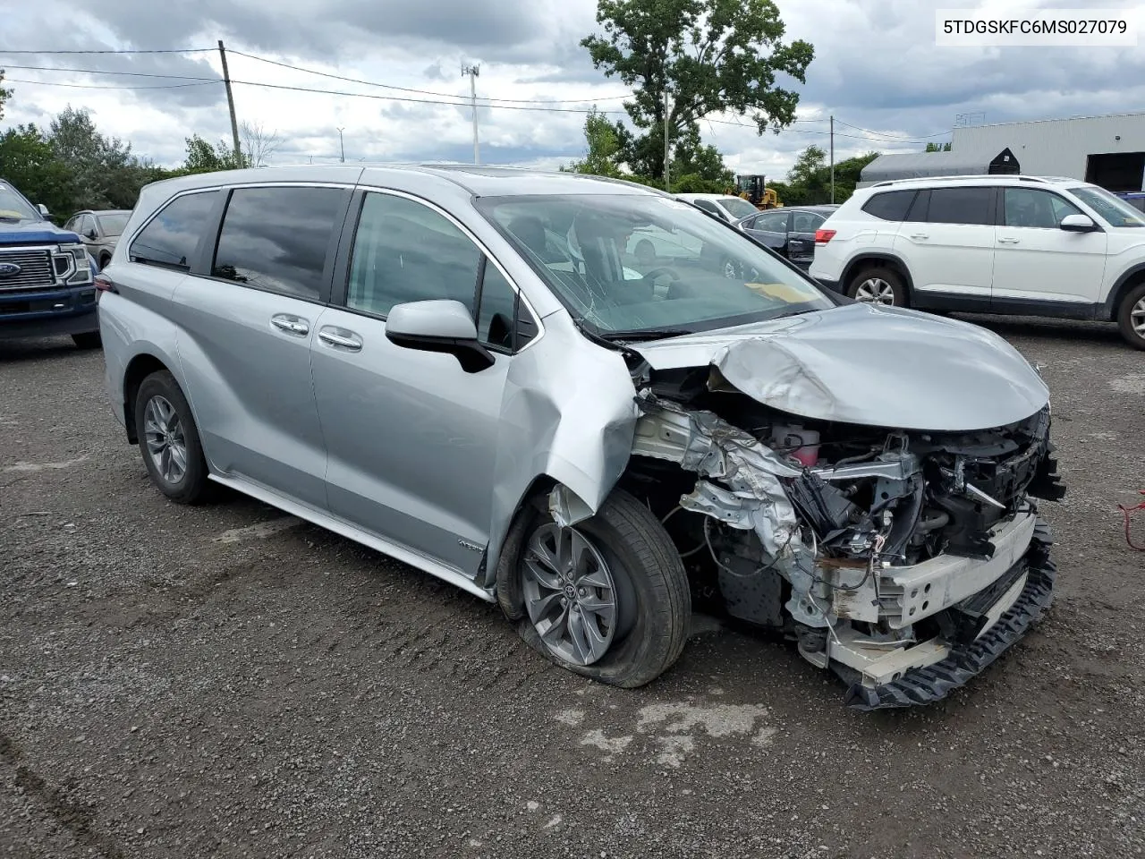 2021 Toyota Sienna Le VIN: 5TDGSKFC6MS027079 Lot: 67505344