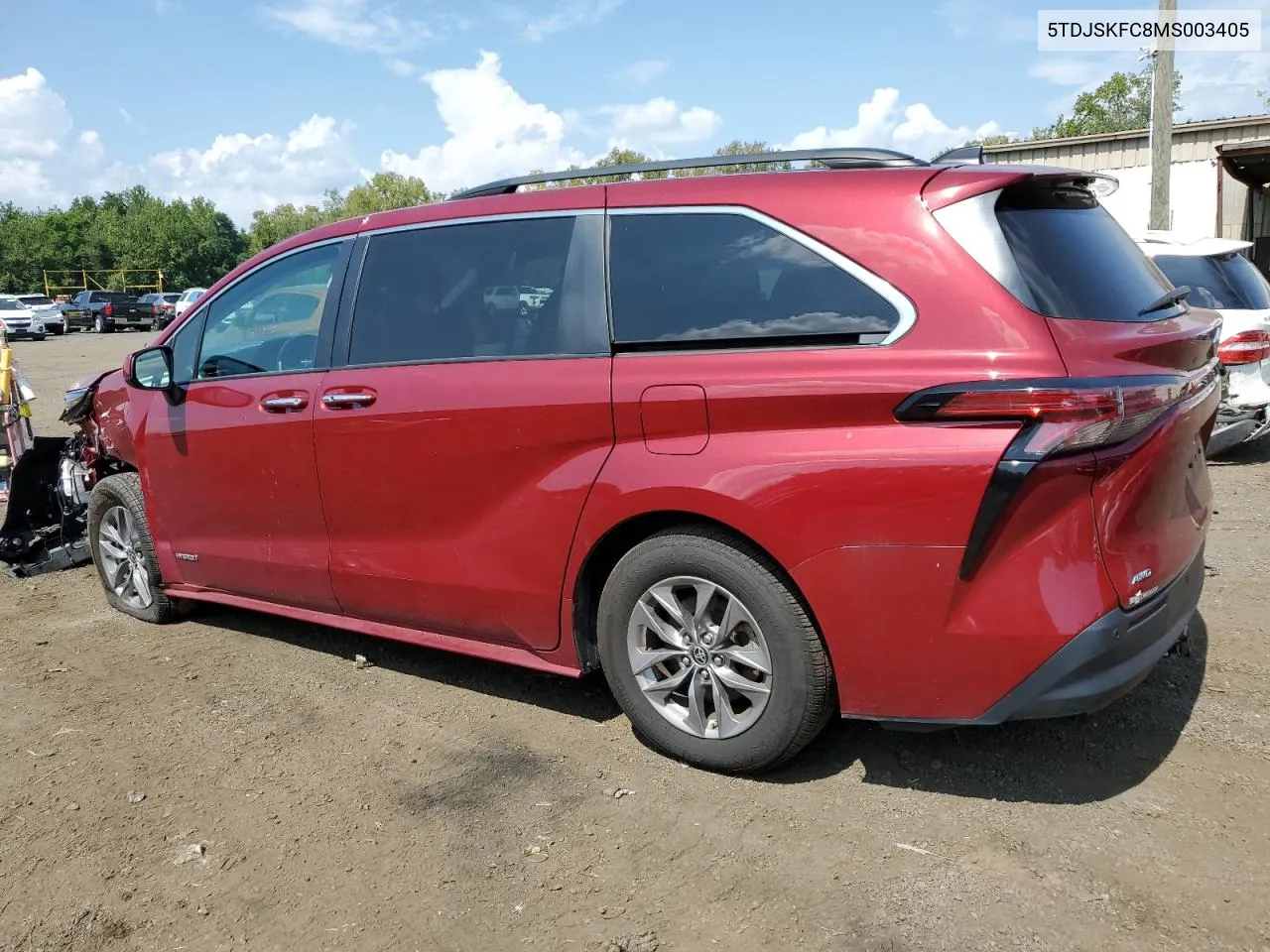 2021 Toyota Sienna Xle VIN: 5TDJSKFC8MS003405 Lot: 68531174