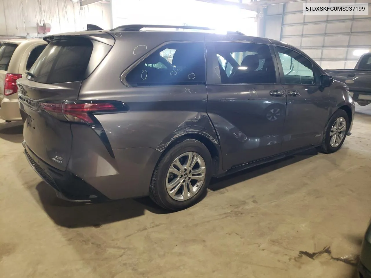 2021 Toyota Sienna Xse VIN: 5TDXSKFC0MS037199 Lot: 68878534