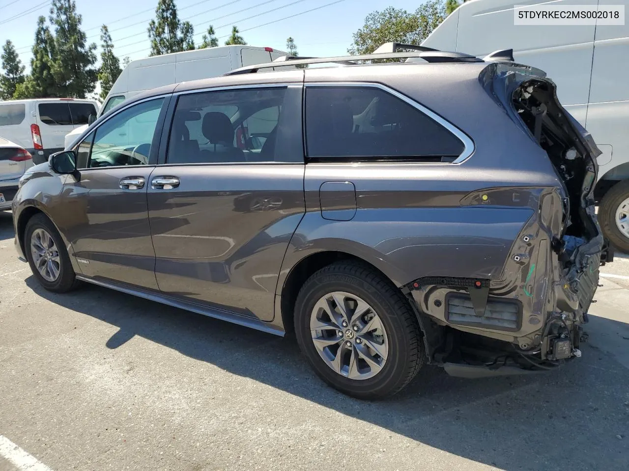 2021 Toyota Sienna Xle VIN: 5TDYRKEC2MS002018 Lot: 70554454