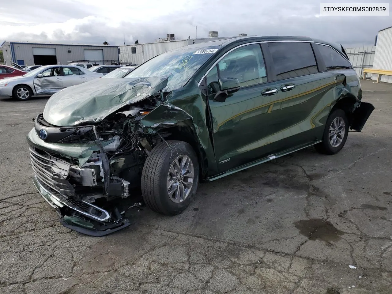 5TDYSKFC0MS002859 2021 Toyota Sienna Xle