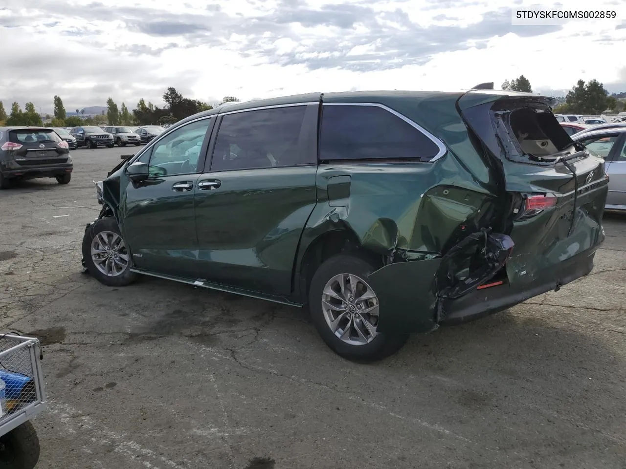 2021 Toyota Sienna Xle VIN: 5TDYSKFC0MS002859 Lot: 72096764