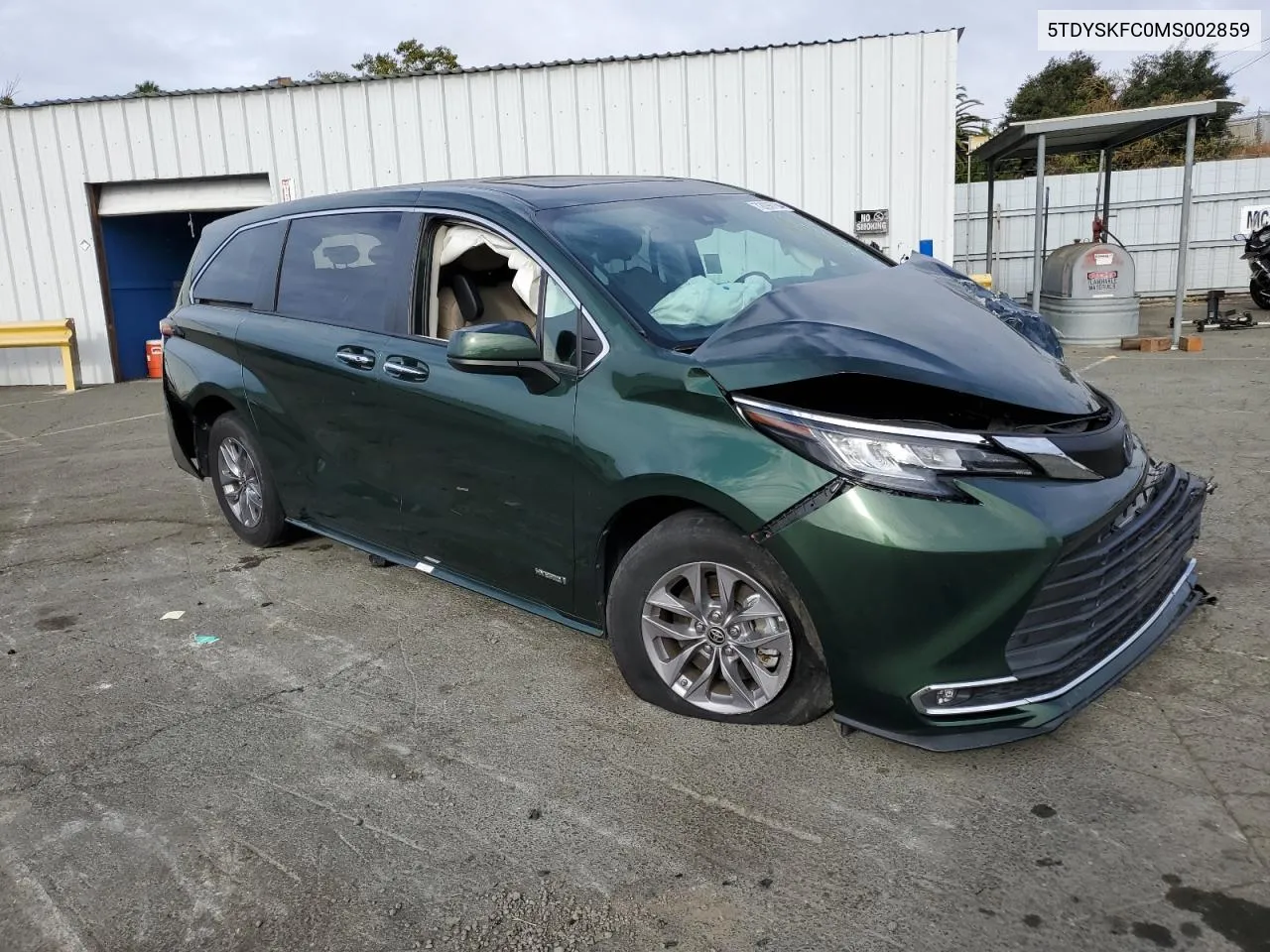 2021 Toyota Sienna Xle VIN: 5TDYSKFC0MS002859 Lot: 72096764