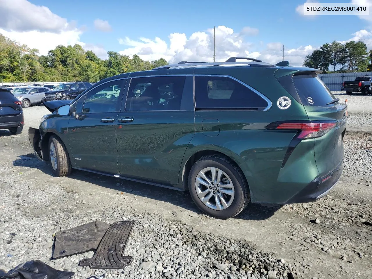 2021 Toyota Sienna Limited VIN: 5TDZRKEC2MS001410 Lot: 72148794