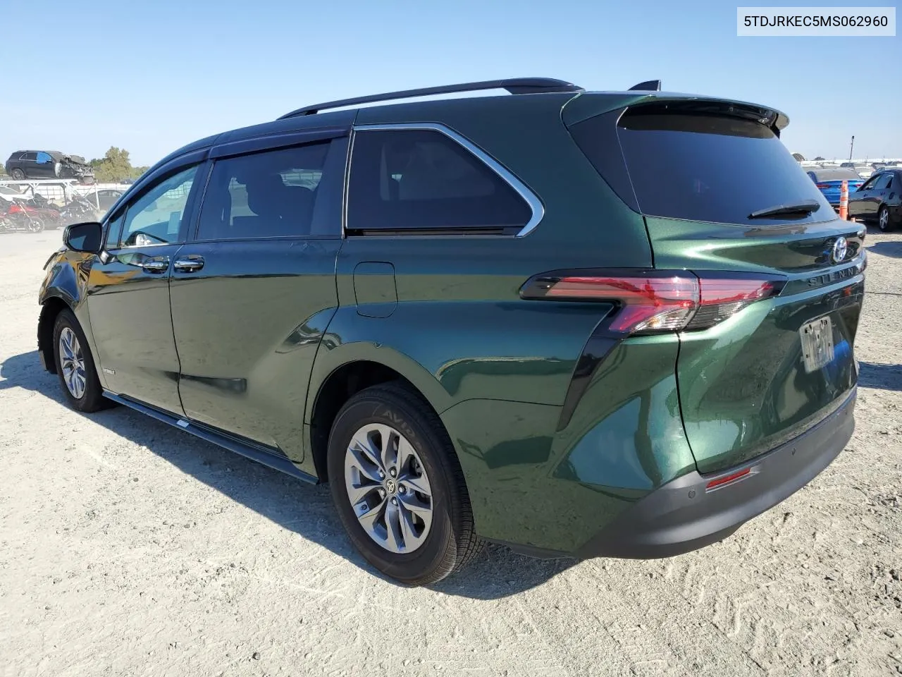 2021 Toyota Sienna Xle VIN: 5TDJRKEC5MS062960 Lot: 72622374