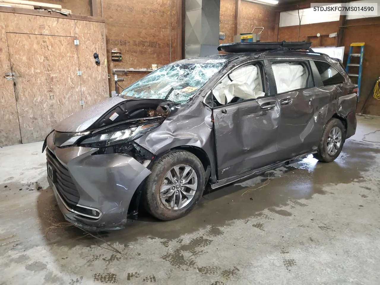 2021 Toyota Sienna Xle VIN: 5TDJSKFC7MS014590 Lot: 73122834