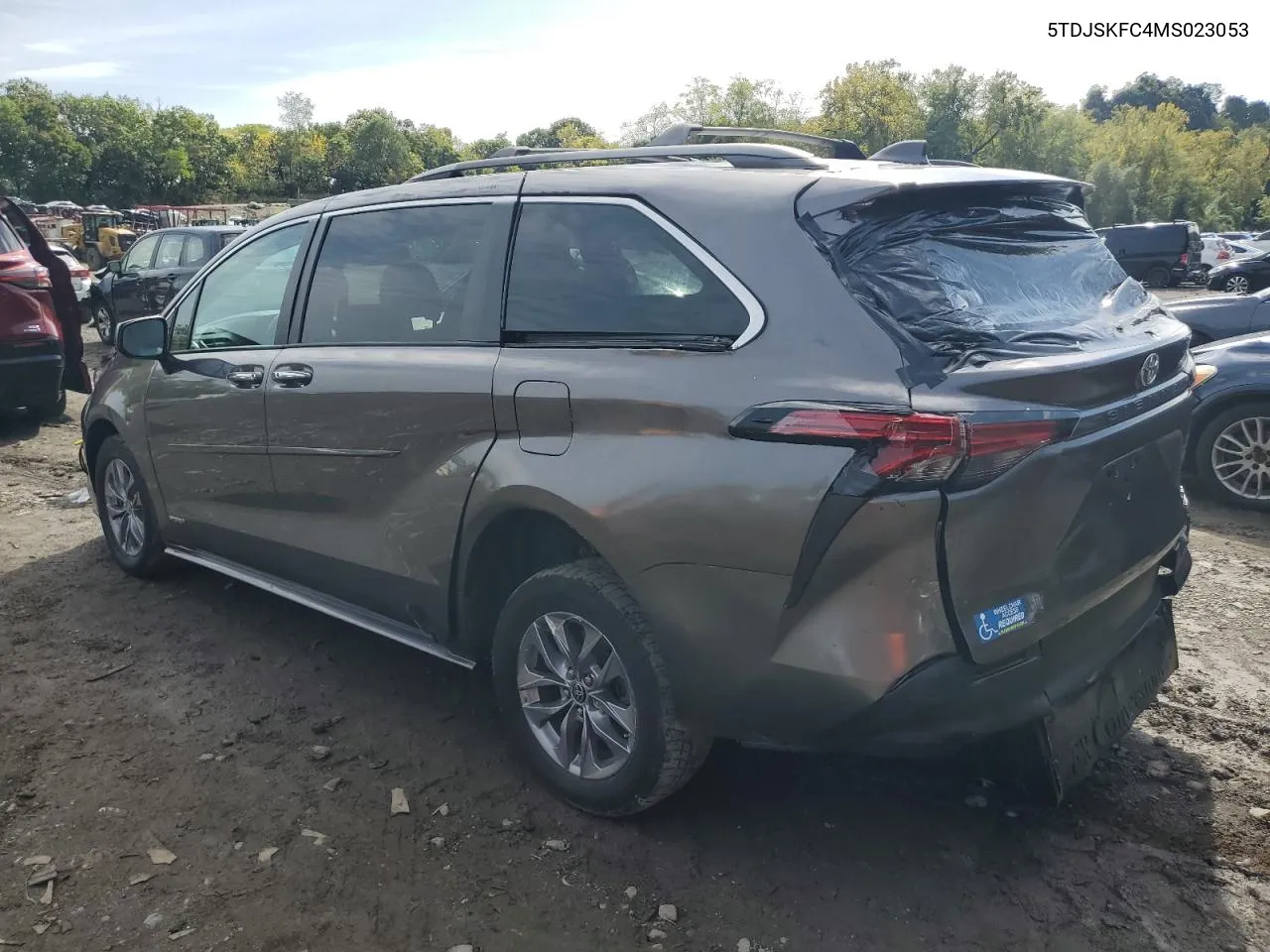 2021 Toyota Sienna Xle VIN: 5TDJSKFC4MS023053 Lot: 73636224