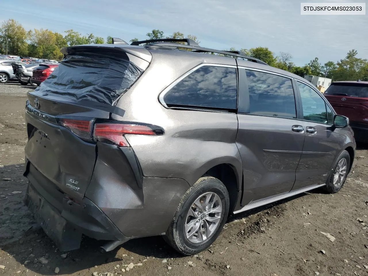 2021 Toyota Sienna Xle VIN: 5TDJSKFC4MS023053 Lot: 73636224