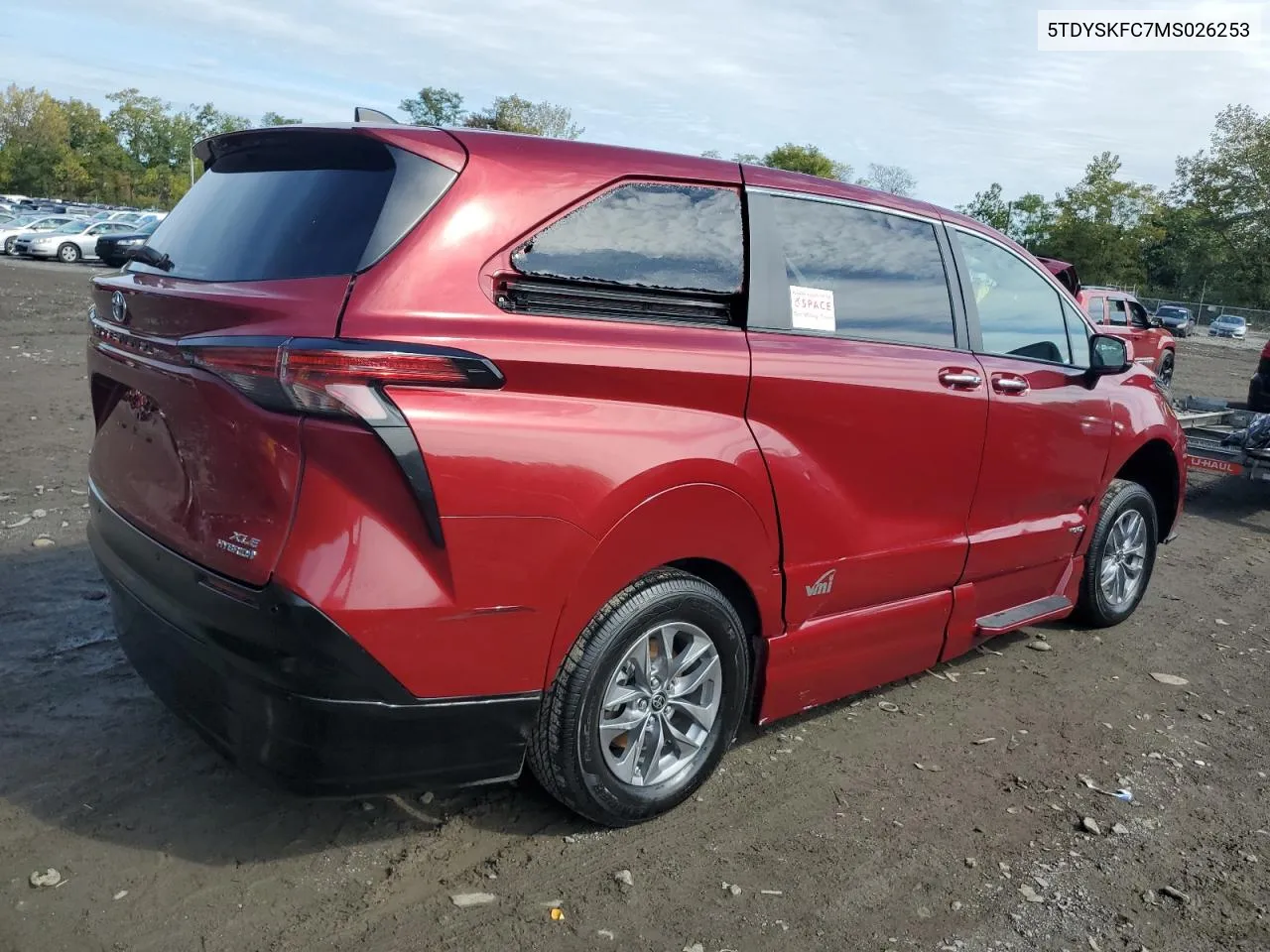 2021 Toyota Sienna Xle VIN: 5TDYSKFC7MS026253 Lot: 73636634