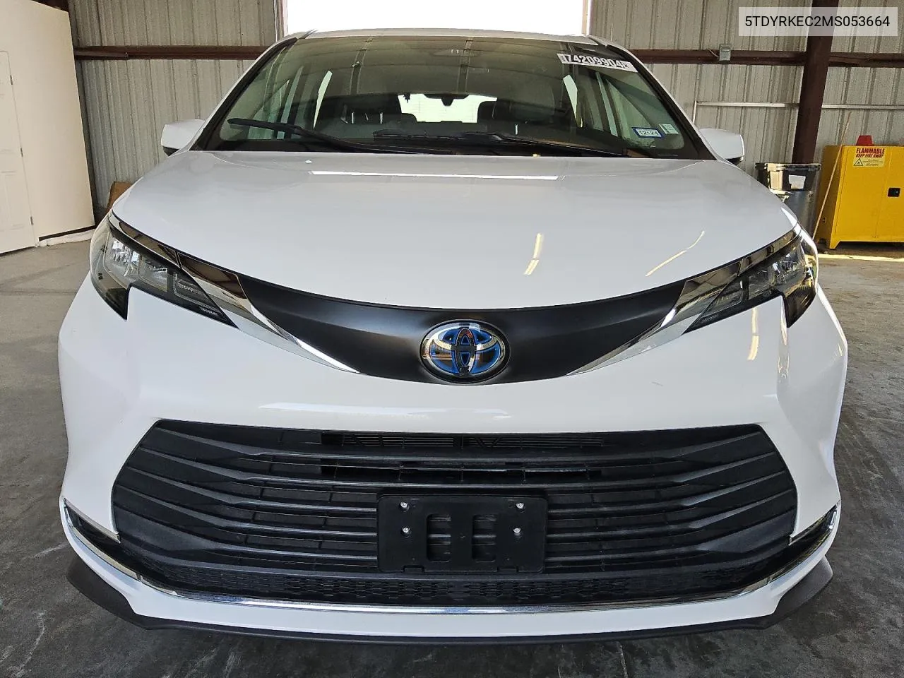 2021 Toyota Sienna Xle VIN: 5TDYRKEC2MS053664 Lot: 74209904