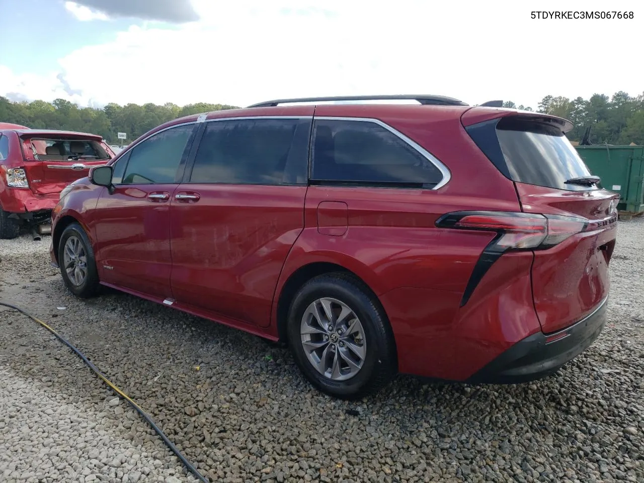 2021 Toyota Sienna Xle VIN: 5TDYRKEC3MS067668 Lot: 74391724