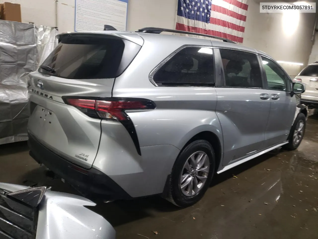 2021 Toyota Sienna Xle VIN: 5TDYRKEC0MS057891 Lot: 74696984