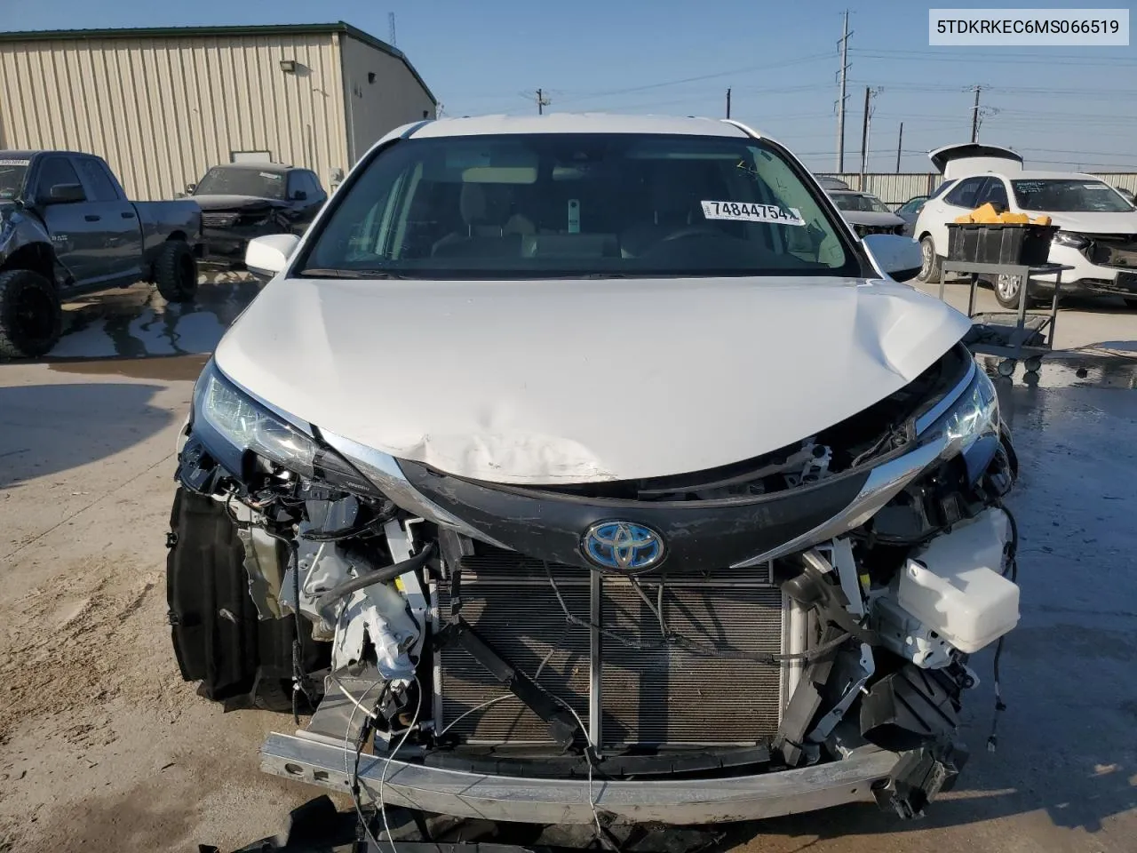 2021 Toyota Sienna Le VIN: 5TDKRKEC6MS066519 Lot: 74844754