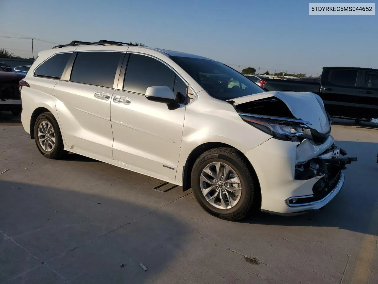 2021 Toyota Sienna Xle VIN: 5TDYRKEC5MS044652 Lot: 75119694