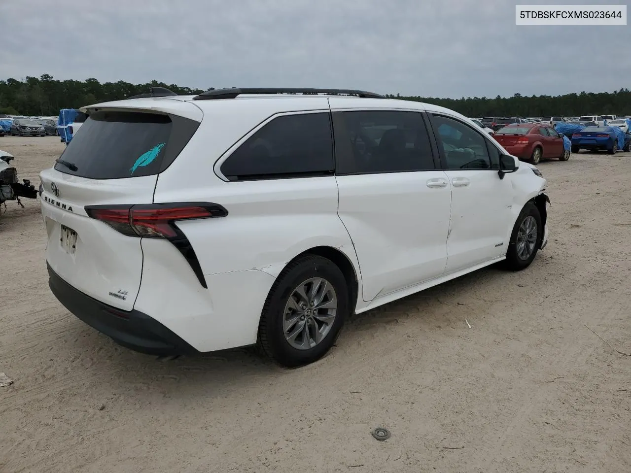 2021 Toyota Sienna Le VIN: 5TDBSKFCXMS023644 Lot: 75180104