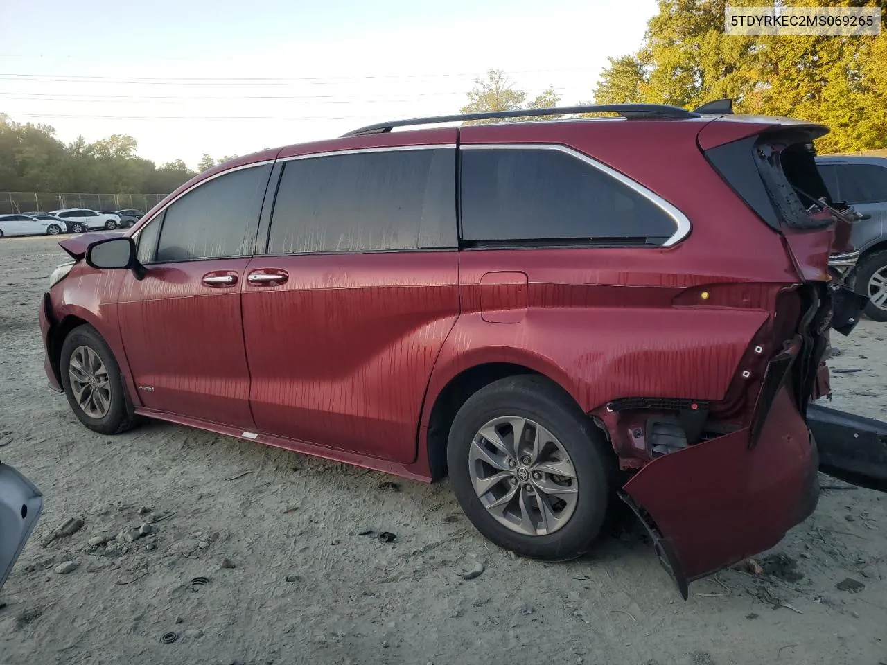 2021 Toyota Sienna Xle VIN: 5TDYRKEC2MS069265 Lot: 75215304