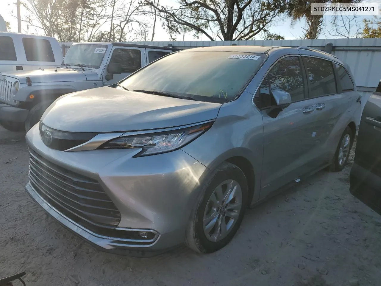 2021 Toyota Sienna Limited VIN: 5TDZRKEC5MS041271 Lot: 75333014