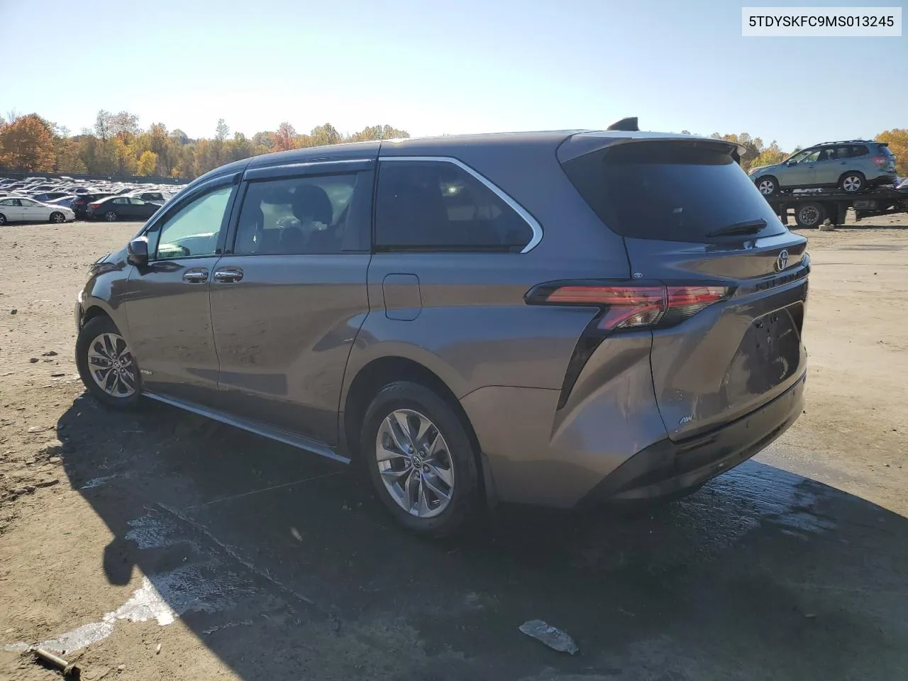 2021 Toyota Sienna Xle VIN: 5TDYSKFC9MS013245 Lot: 76945514