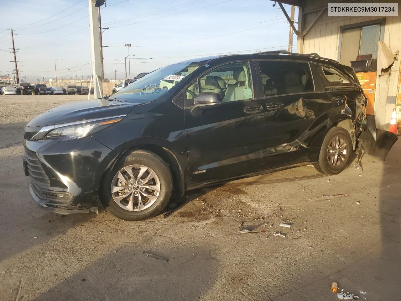 2021 Toyota Sienna Le VIN: 5TDKRKEC9MS017234 Lot: 79214974