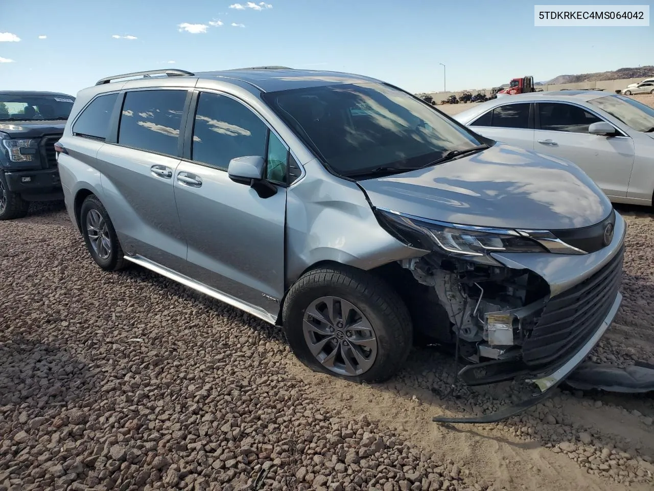 2021 Toyota Sienna Le VIN: 5TDKRKEC4MS064042 Lot: 79345404