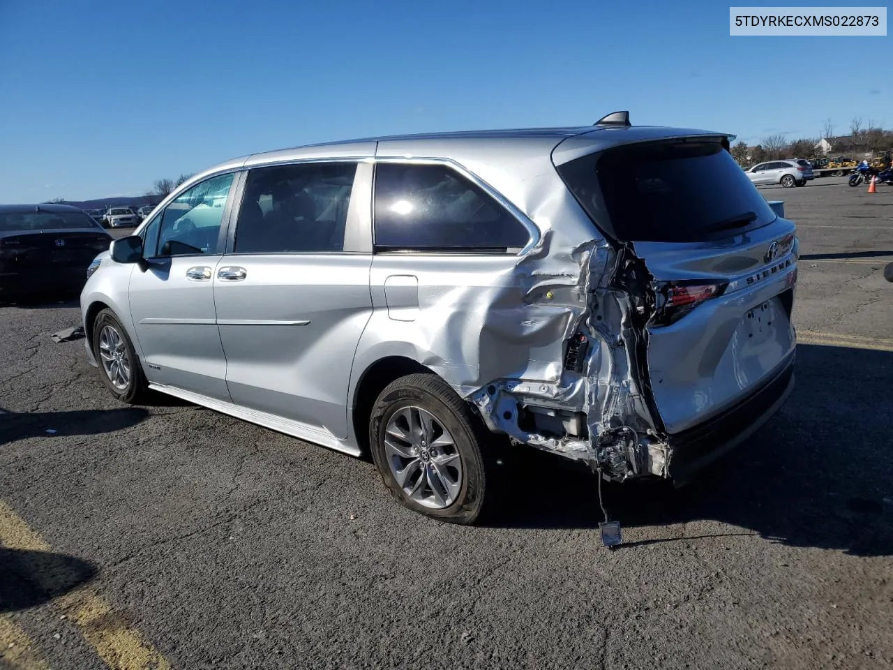 2021 Toyota Sienna Xle VIN: 5TDYRKECXMS022873 Lot: 79518024