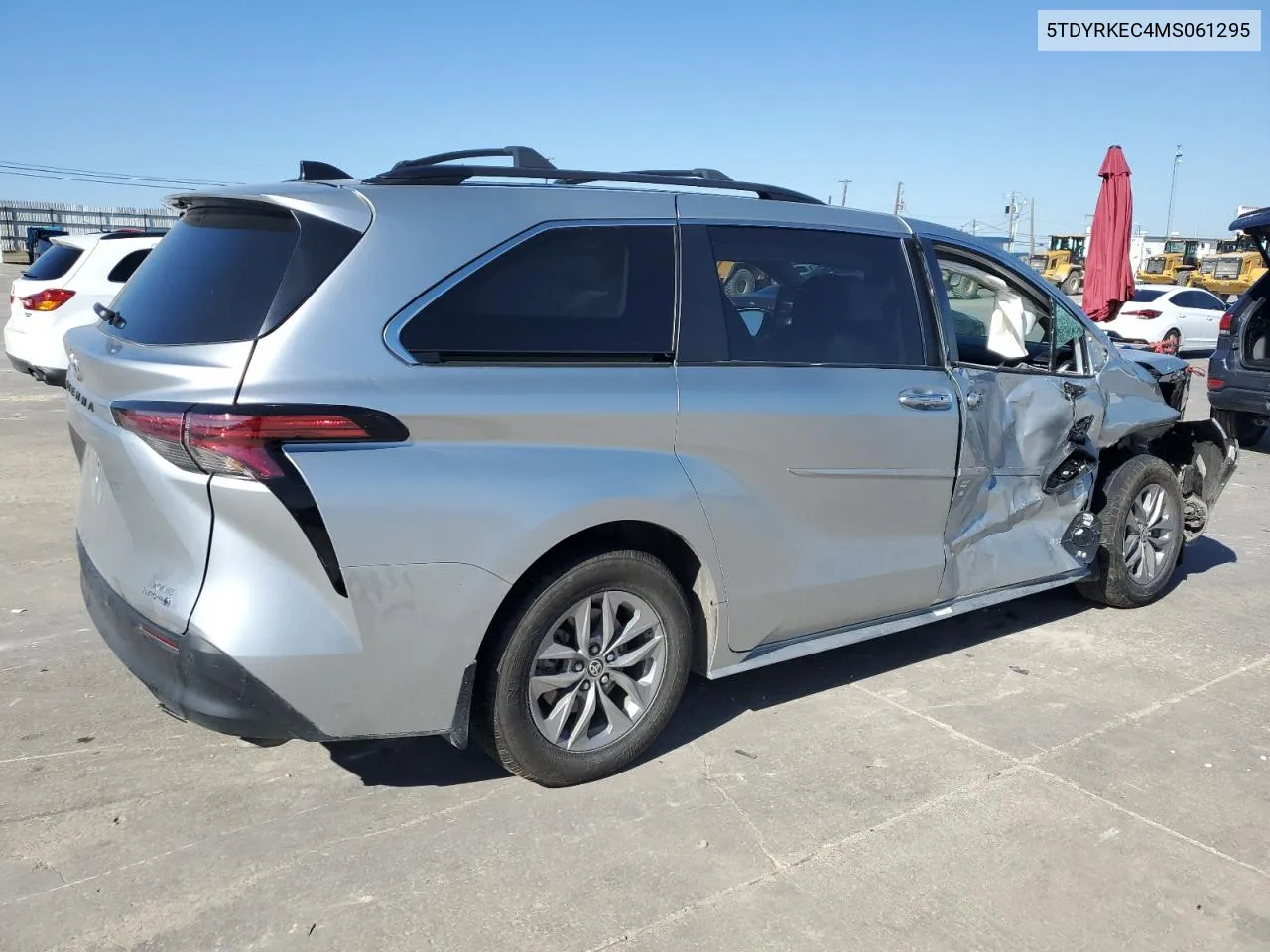 2021 Toyota Sienna Xle VIN: 5TDYRKEC4MS061295 Lot: 80349514