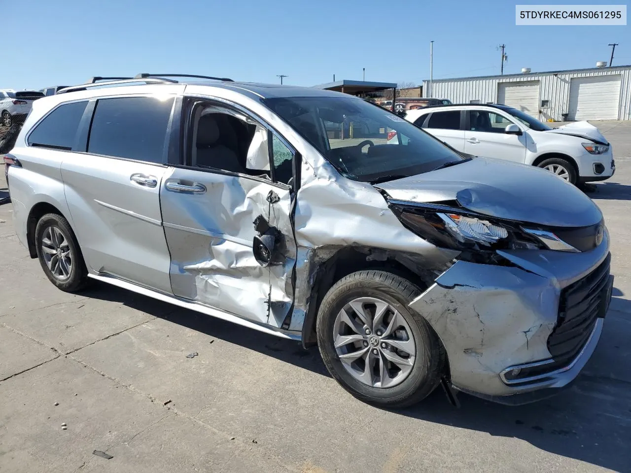 2021 Toyota Sienna Xle VIN: 5TDYRKEC4MS061295 Lot: 80349514