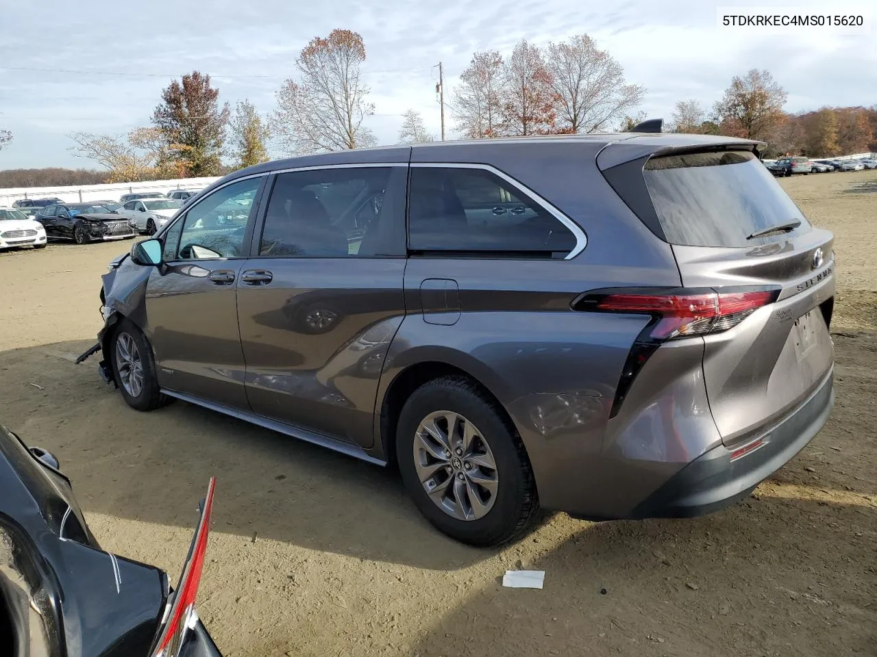 2021 Toyota Sienna Le VIN: 5TDKRKEC4MS015620 Lot: 80458334