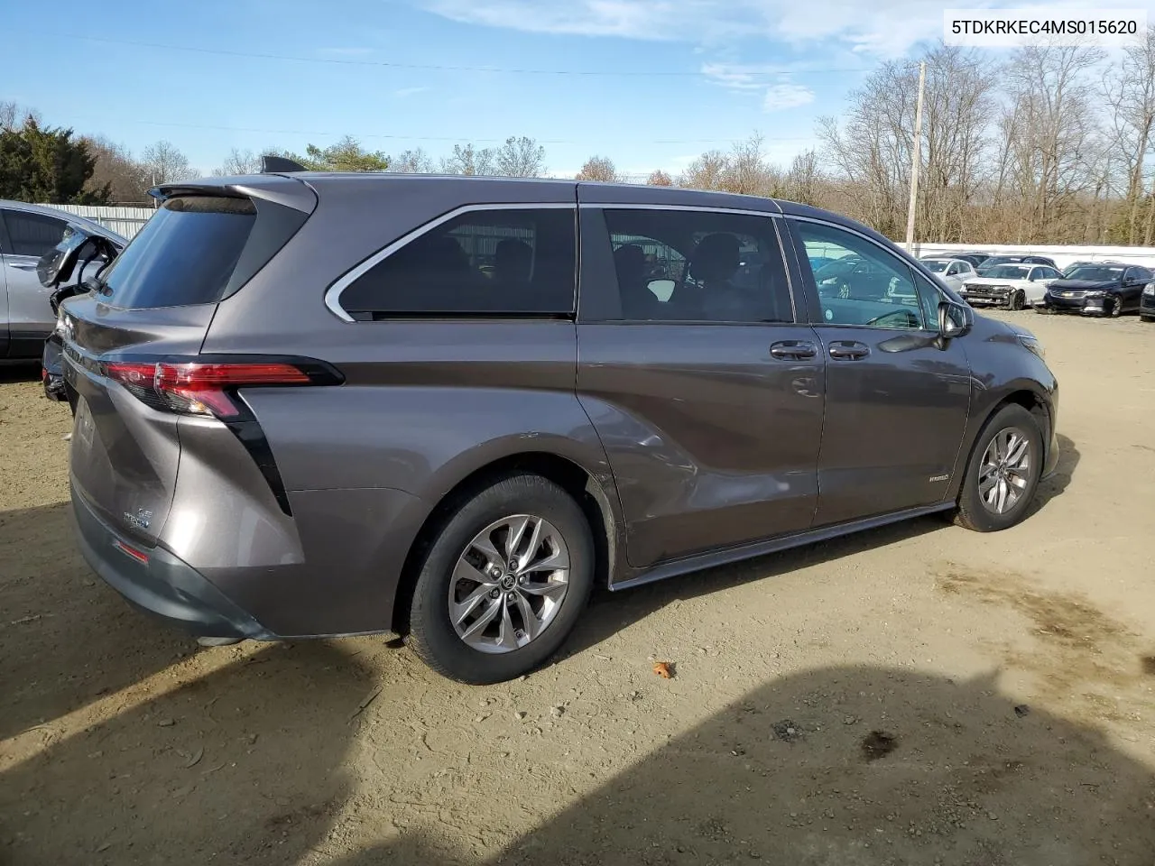 2021 Toyota Sienna Le VIN: 5TDKRKEC4MS015620 Lot: 80458334