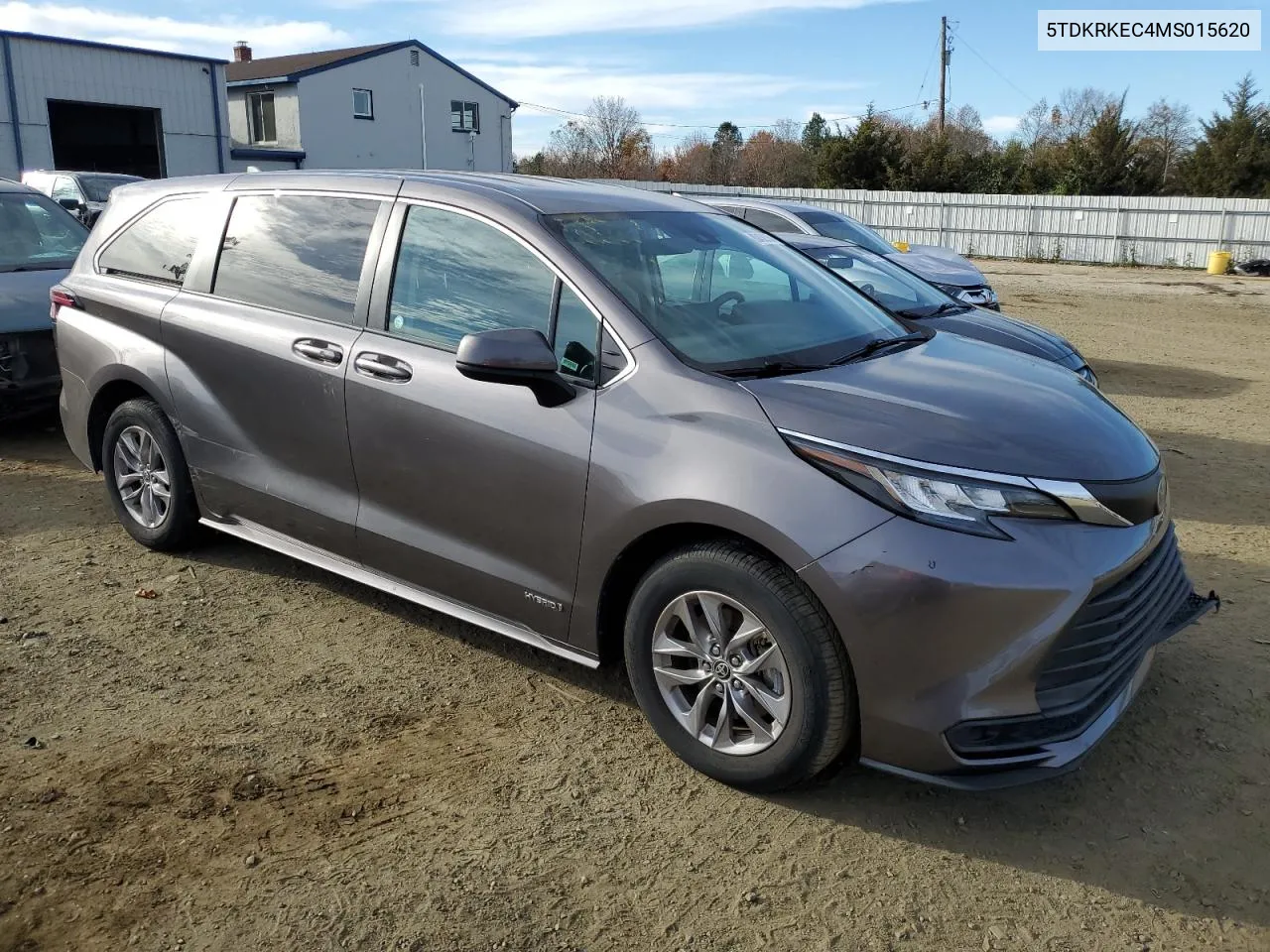 2021 Toyota Sienna Le VIN: 5TDKRKEC4MS015620 Lot: 80458334