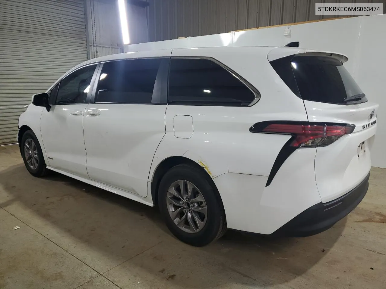 2021 Toyota Sienna Le VIN: 5TDKRKEC6MS063474 Lot: 80840504