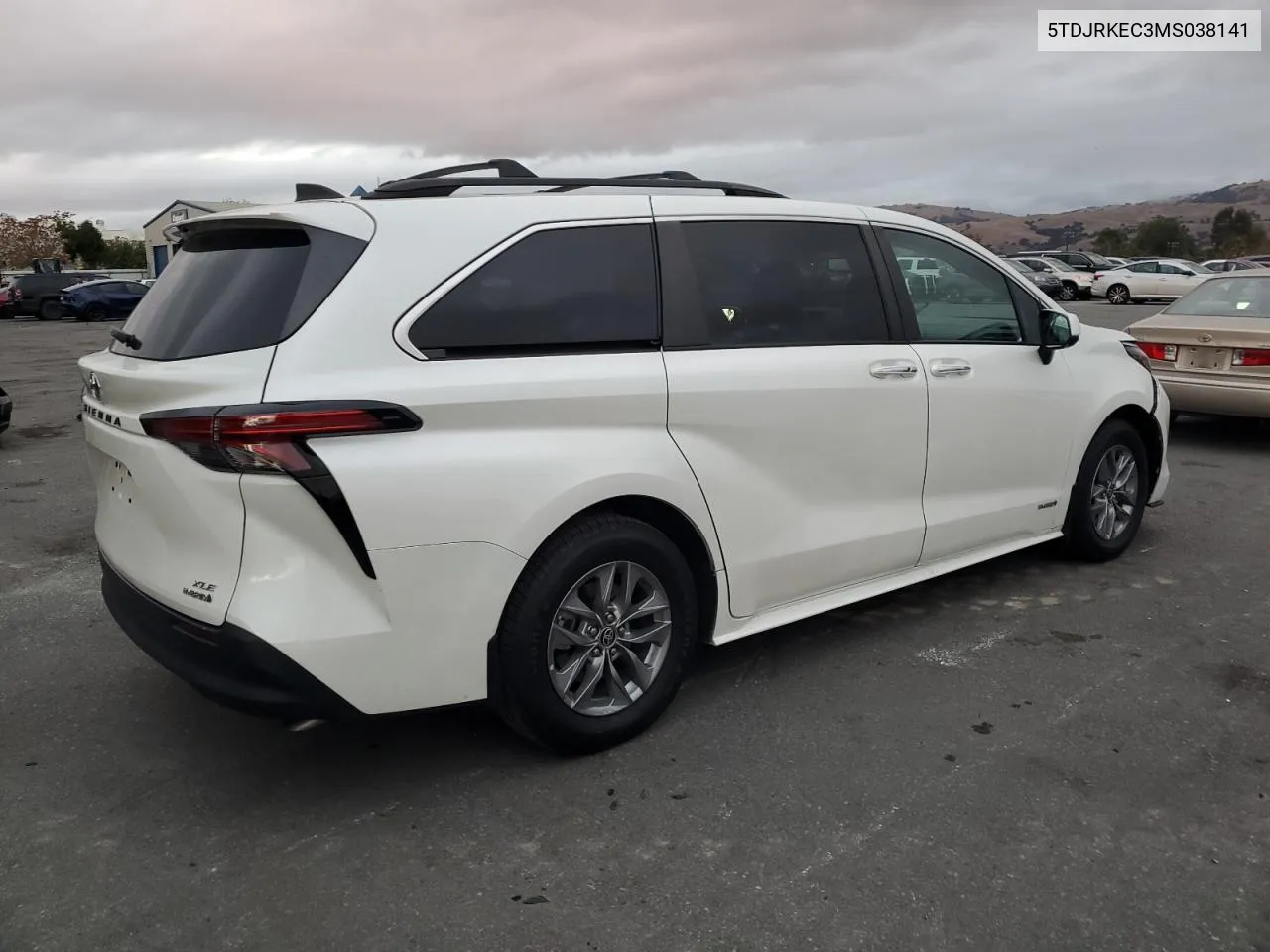 2021 Toyota Sienna Xle VIN: 5TDJRKEC3MS038141 Lot: 80937674