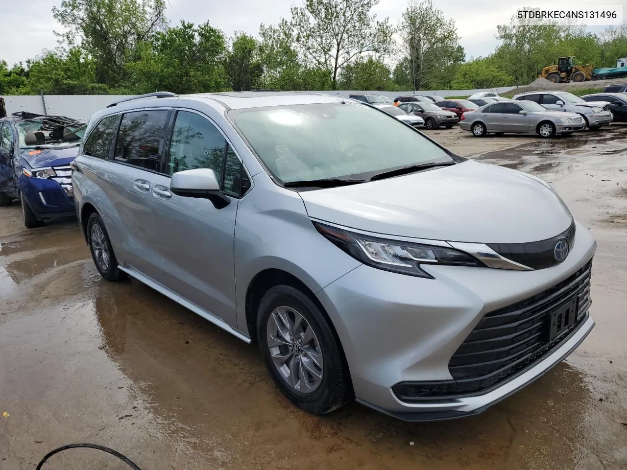 2022 Toyota Sienna Le VIN: 5TDBRKEC4NS131496 Lot: 52385034