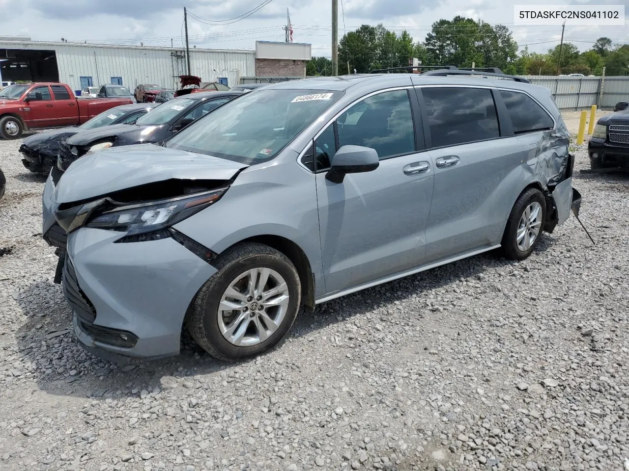 2022 Toyota Sienna Xle VIN: 5TDASKFC2NS041102 Lot: 64866174