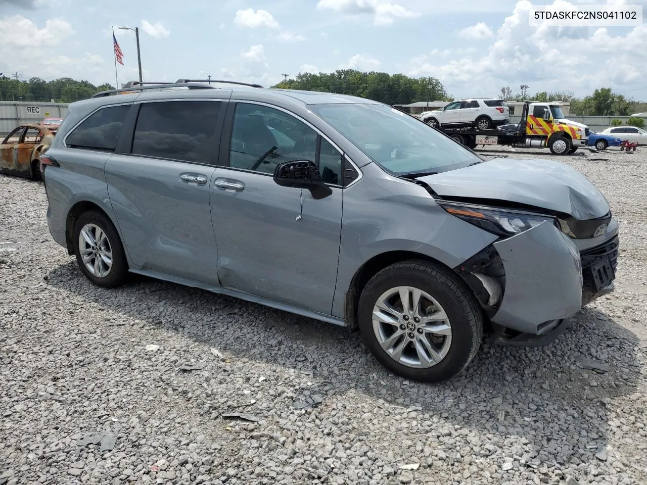 2022 Toyota Sienna Xle VIN: 5TDASKFC2NS041102 Lot: 64866174