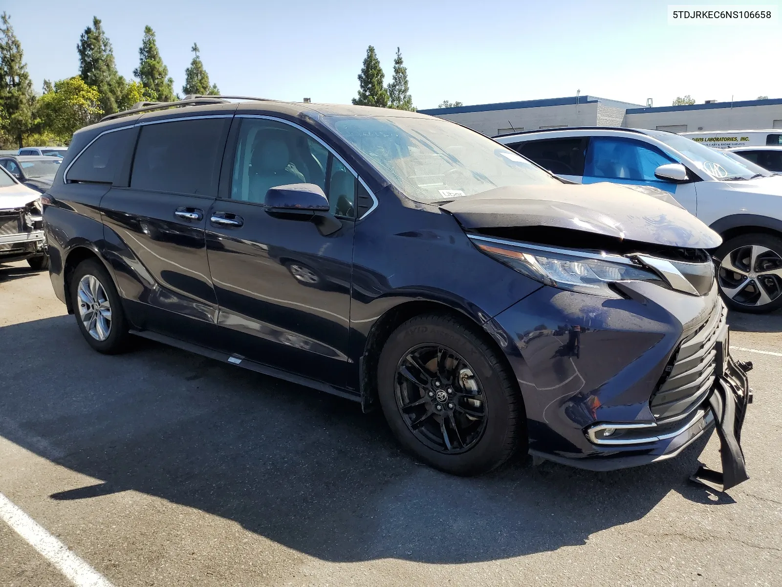 2022 Toyota Sienna Xle VIN: 5TDJRKEC6NS106658 Lot: 67694314