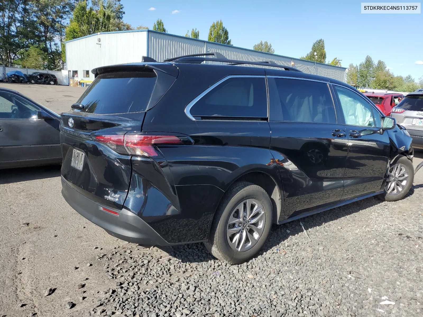 2022 Toyota Sienna Le VIN: 5TDKRKEC4NS113757 Lot: 67703564