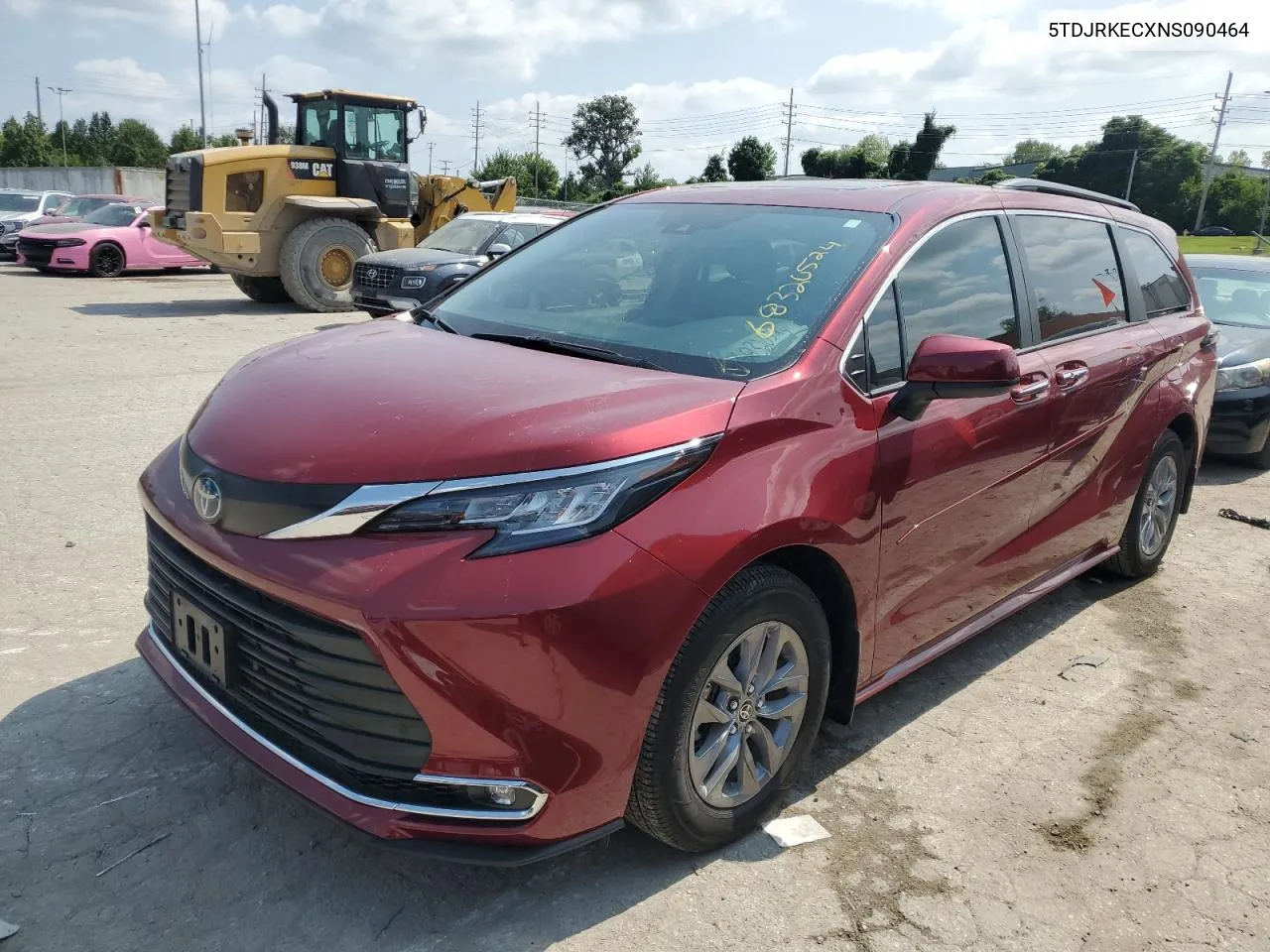 2022 Toyota Sienna Xle VIN: 5TDJRKECXNS090464 Lot: 68320524