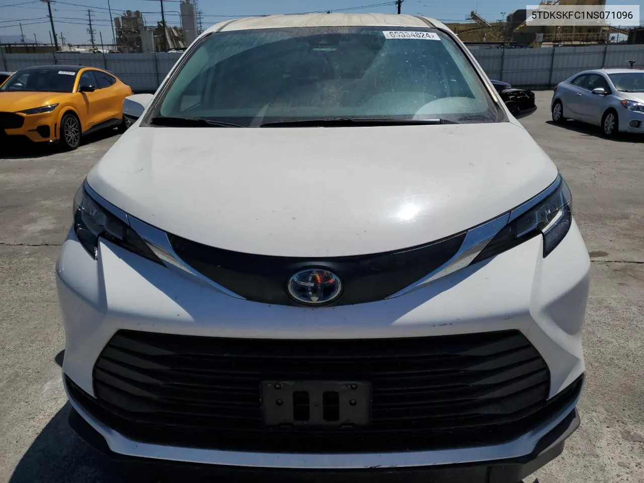 2022 Toyota Sienna Le VIN: 5TDKSKFC1NS071096 Lot: 69334824