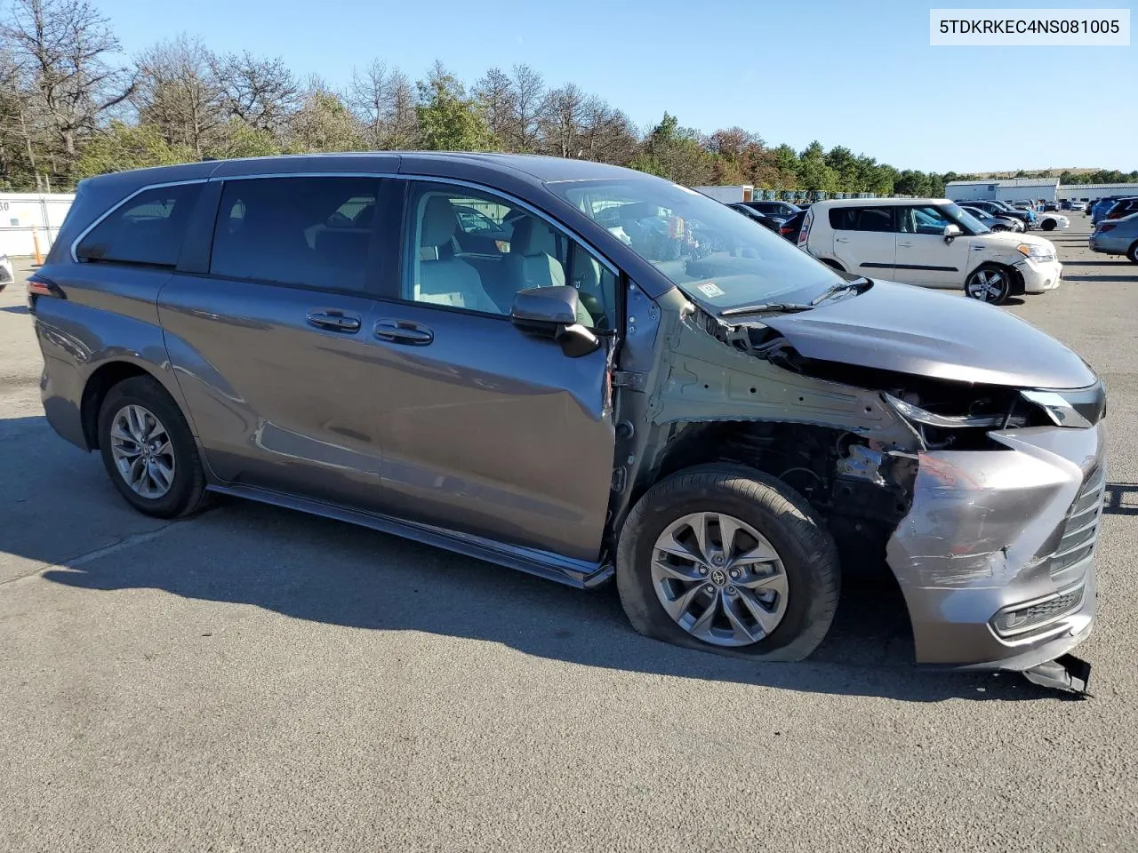 2022 Toyota Sienna Le VIN: 5TDKRKEC4NS081005 Lot: 69513554