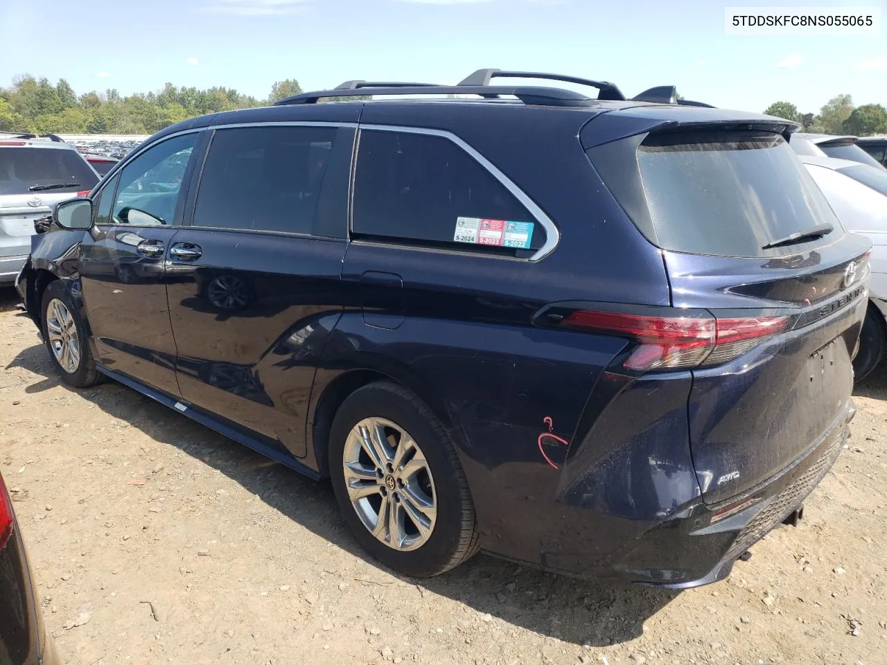 2022 Toyota Sienna Xse VIN: 5TDDSKFC8NS055065 Lot: 70446554