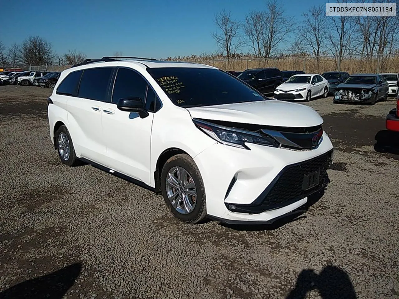 2022 Toyota Sienna Xse VIN: 5TDDSKFC7NS051184 Lot: 71787444