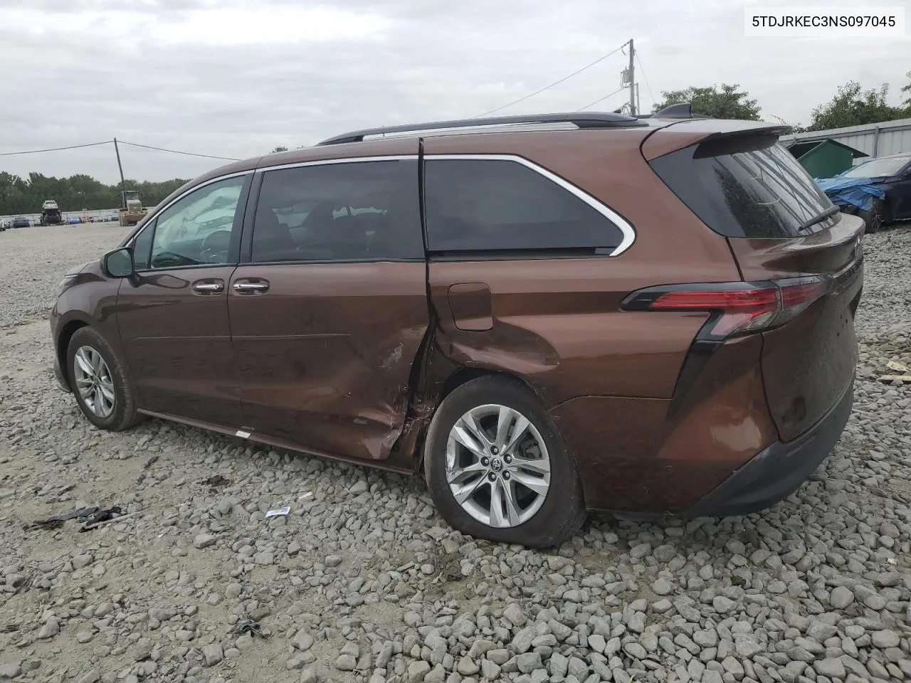 2022 Toyota Sienna Xle VIN: 5TDJRKEC3NS097045 Lot: 71994574