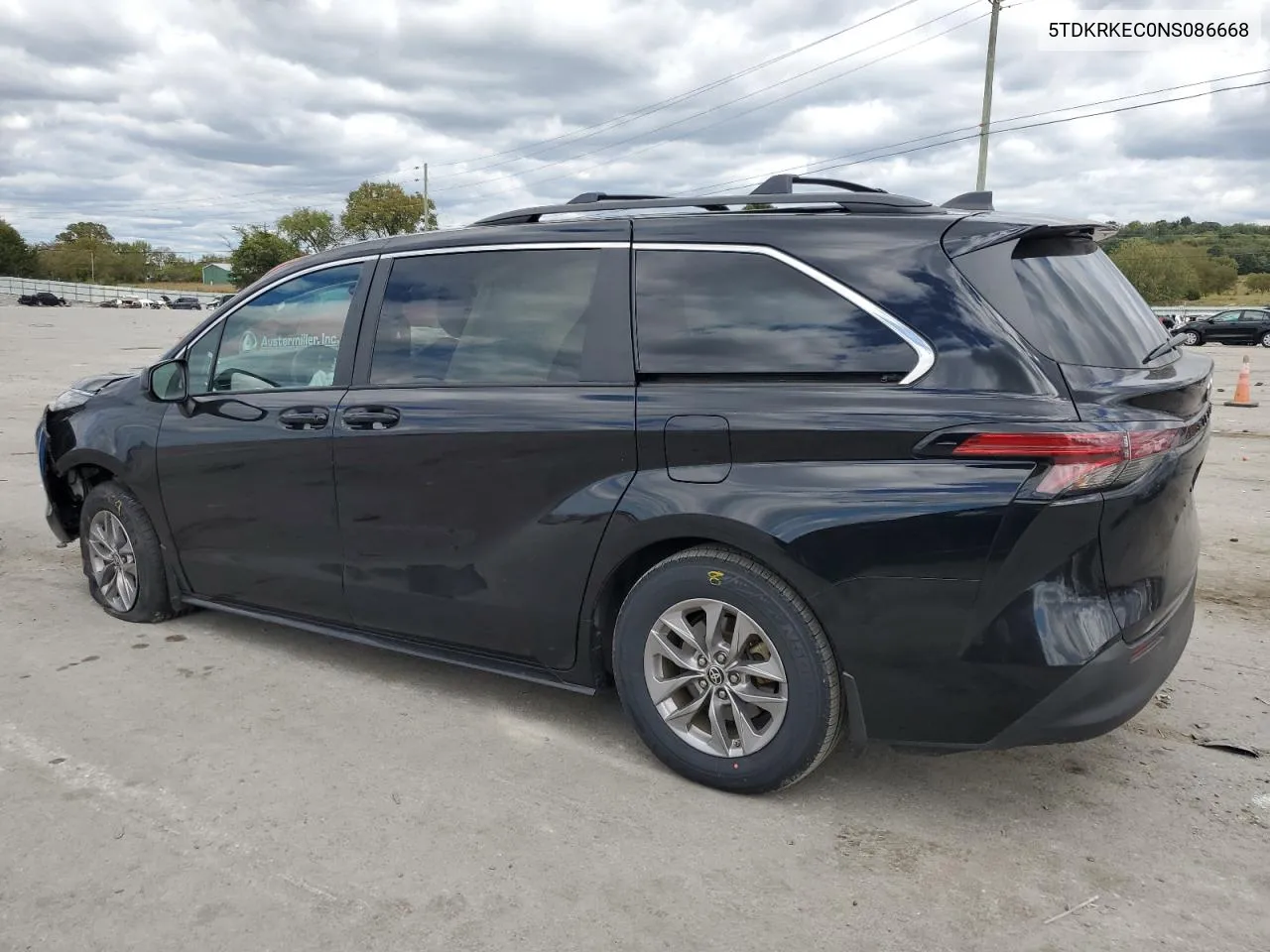 2022 Toyota Sienna Le VIN: 5TDKRKEC0NS086668 Lot: 72278474