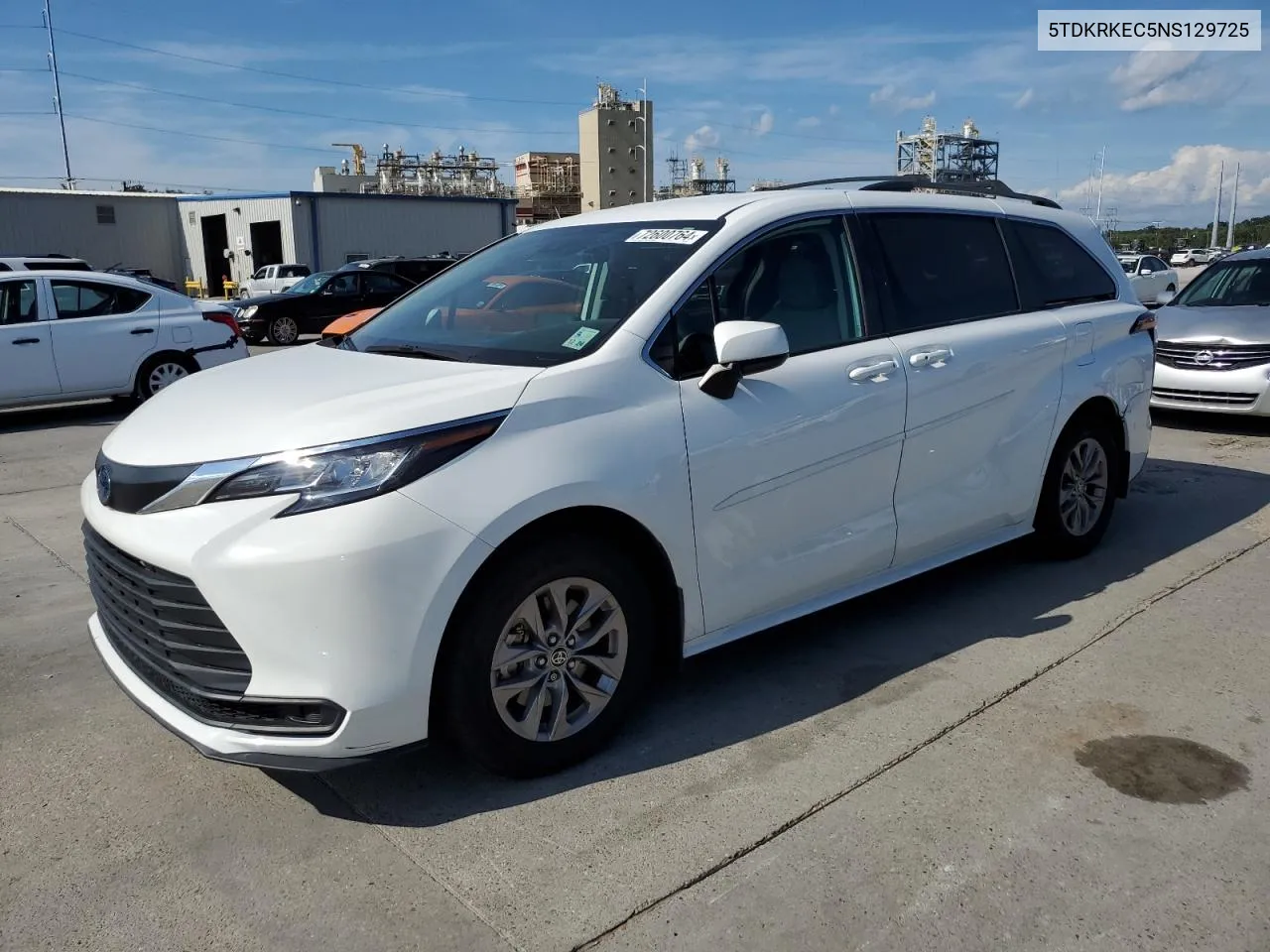 5TDKRKEC5NS129725 2022 Toyota Sienna Le